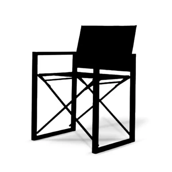 เก้าอี้ กลางแจ้ง พับได้ parc director chair Teakwood in black color