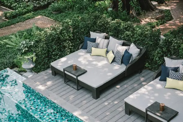 daybed for pool villa modern outdoor